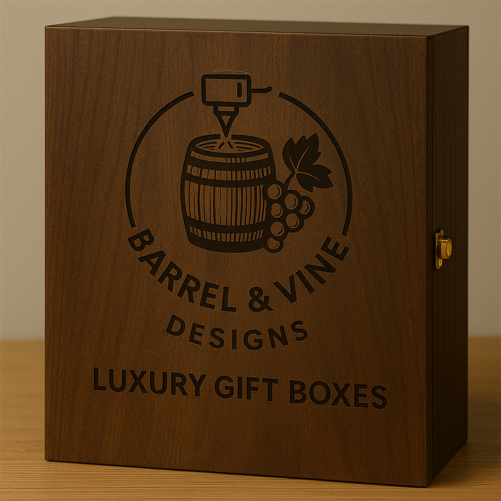 Luxury Wine Gift Boxes - Premium gift boxes with sophisticated laser engraving